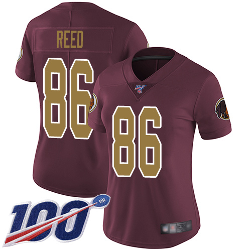Washington Redskins Limited Burgundy Red Women Jordan Reed Alternate Jersey NFL Football 86 100th
